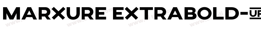 Marxure ExtraBold字体转换